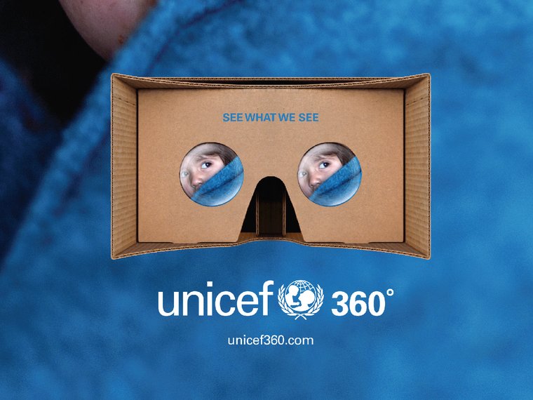 The UNICEF360° VR fundraising platform
